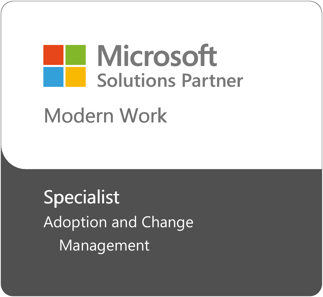 Microsoft Solutions Partner, Modern Work, Specialist Adoption and Change Management logo